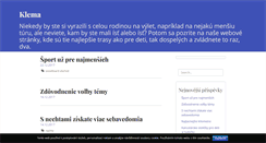 Desktop Screenshot of klema.sk