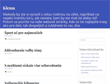 Tablet Screenshot of klema.sk